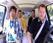 James Corden picks up the recently reunited Jonas Brothers for a commute through Los Angeles singing some tunes and talking about the band getting back together.