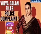 Bollywood actor Vidya Balan takes legal action against an imposter soliciting money through a fake Instagram account in her name. Stay updated with the latest developments on this scam! &#60;br/&#62; &#60;br/&#62;#VidyaBalan #VidyaBalanFake #FakeInstagramAccount #VidyaBalanPoliceComplaint #BhoolBhulaiyaa #KartikAryan #Oneindia&#60;br/&#62;~PR.274~ED.101~