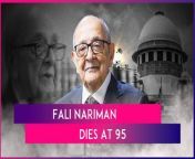 Renowned jurist and senior Supreme Court lawyer, Fali S Nariman, died on February 21. He was 95 and was suffering from multiple ailments, including cardiac issues, reported PTI. Senior advocate and Congress leader Abhishek Manu Singhvi said, “End of an era.” He was known for fighting for several landmark cases in his long legal career. Fali Nariman was honoured with Padma Bhushan in 1991 and Padma Vibhushan in 2007. Watch the video to know more.&#60;br/&#62;