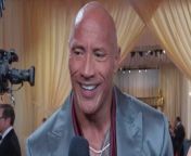 Dwayne Johnson shares the inspiration behind his new skincare line at the 2024 Oscars.