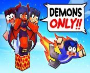 ONE DEMON on an ALL BOYS One Block! from drimze minecraft