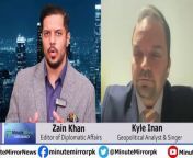 Editor of Diplomatic Affairs (Daily Minute Mirror) &amp; TV Host, Zain Khan interviews Geopolitical Analyst Kyle Inan on upcoming US American elections for the show &#39;Minute Mirror Diplomacy&#39; for leading English News Paper Daily Minute Mirror.