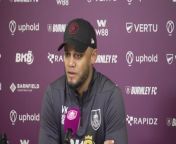 Burnley manager Vincent Kompany updates on the fitness of key players as they prepare for their Premier League clash with Brentford&#60;br/&#62;Burnley, UK