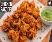 Chicken Pakoda &#124; How to Make Chicken Pakoda Recipe &#124; Chicken Pakoda Recipe &#124; Streetfood Snack Recipe Chicken Pakoda &#124; Pakoda Recipe &#124; Indian Snack Recipe Chicken Pakoda &#124; Easy to Make Chicken Pakoda Recipe at Home &#124; Quick Recipe Chicken Pakoda &#124; Get Curried&#60;br/&#62;&#60;br/&#62;Ingredients:-&#60;br/&#62;250 Gms Chicken Breast ( Cut into Cubes )&#60;br/&#62;1/2 cup Chickpea Flour&#60;br/&#62;2-3 tbsp Rice Flour&#60;br/&#62;1 Onion (Sliced)&#60;br/&#62;3-4 Green Chilis (chopped)&#60;br/&#62;10-15 Curry Leaves&#60;br/&#62;1/4 tbsp Turmeric Powder&#60;br/&#62;1 tbsp Red Chili Powder&#60;br/&#62;1 tsp Coriander Seeds Powder&#60;br/&#62;1 tsp Garam Masala Powder&#60;br/&#62;1/2 tsp Black Pepper Powder&#39;&#60;br/&#62;Salt (As required)&#60;br/&#62;1 Egg White&#60;br/&#62;Water (As required)&#60;br/&#62;Oil (For frying)&#60;br/&#62;Chaat Masala (For Sprinkling)&#60;br/&#62;Coriander Leaves (For Garnishing)