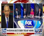 Israeli Prime Minister Benjamin Netanyahu joined &#39;Fox &amp; Friends&#39; to discuss his response to criticism from the Biden administration on the war against Hamas and and the latest on the objectives in Gaza.
