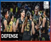 FEU downs Ateneo&#60;br/&#62;&#60;br/&#62;The FEU Lady Tamaraws banked on their defensive effort to defeat the Ateneo Blue Eagles, 25-22, 22-25, 25-13, 25-21, in the UAAP Season 86 women&#39;s volleyball tournament at the Smart Araneta Coliseum on Sunday, March 17.&#60;br/&#62;&#60;br/&#62;FEU logged a season-best 15 blocks as the Lady Tamaraws took their second straight win to rise to fourth place with a 4-3 slate after the first round.&#60;br/&#62;&#60;br/&#62;Ateneo dropped to fifth spot with a 2-5 record.&#60;br/&#62;&#60;br/&#62;Video by Niel Victor Masoy&#60;br/&#62;&#60;br/&#62;Subscribe to The Manila Times Channel - https://tmt.ph/YTSubscribe&#60;br/&#62; &#60;br/&#62;Visit our website at https://www.manilatimes.net&#60;br/&#62; &#60;br/&#62; &#60;br/&#62;Follow us: &#60;br/&#62;Facebook - https://tmt.ph/facebook&#60;br/&#62; &#60;br/&#62;Instagram - https://tmt.ph/instagram&#60;br/&#62; &#60;br/&#62;Twitter - https://tmt.ph/twitter&#60;br/&#62; &#60;br/&#62;DailyMotion - https://tmt.ph/dailymotion&#60;br/&#62; &#60;br/&#62; &#60;br/&#62;Subscribe to our Digital Edition - https://tmt.ph/digital&#60;br/&#62; &#60;br/&#62; &#60;br/&#62;Check out our Podcasts: &#60;br/&#62;Spotify - https://tmt.ph/spotify&#60;br/&#62; &#60;br/&#62;Apple Podcasts - https://tmt.ph/applepodcasts&#60;br/&#62; &#60;br/&#62;Amazon Music - https://tmt.ph/amazonmusic&#60;br/&#62; &#60;br/&#62;Deezer: https://tmt.ph/deezer&#60;br/&#62;&#60;br/&#62;Tune In: https://tmt.ph/tunein&#60;br/&#62;&#60;br/&#62;#themanilatimes &#60;br/&#62;#philippines&#60;br/&#62;#volleyball &#60;br/&#62;#sports