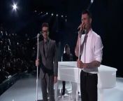 Will teams up with his coach Adam Levine for a playful duet on Elton John&#39;s &#92;