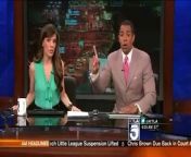TV anchors dive under table as L.A. earthquake Strikes Studio on TV Live St. Patrick Day