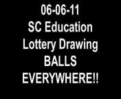 On Monday, June 6th, 2011, one of the South Carolina Education Lottery machines had a little bit of a malfunction live on TV. Here is a clip of it with balls going everywhere