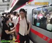 Huge Fight in Beijing Subway
