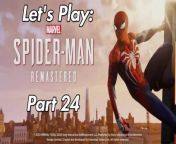 #spiderman #marvelsspiderman #gaming #insomniacgames&#60;br/&#62;Commentary video no.24 for my run through of one of my favourite games Marvel&#39;s Spider-Man Remastered, hope you enjoy:&#60;br/&#62;&#60;br/&#62;Marvel&#39;s Spider-Man Remastered playlist:&#60;br/&#62;https://www.dailymotion.com/partner/x2t9czb/media/playlist/videos/x7xh9j&#60;br/&#62;&#60;br/&#62;Developer: Insomniac Games&#60;br/&#62;Publisher: Sony Interactive Entertainment&#60;br/&#62;Platform: PS5&#60;br/&#62;Genre: Action-adventure&#60;br/&#62;Mode: Single-player&#60;br/&#62;Uploader: PS5Share