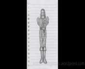 A pencil sketch, of a soldier. Drawn by Scott Snider. Uploaded 04-14-2024.