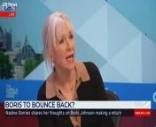 Boris Johnson removed as prime minister because he didn’t eat a piece of cake, says Nadine Dorries from hp video 201 he