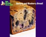 Free printable recipe card here: https://epickitchennews.com/easy-and-delicious-blueberry-banana-bread-recipe/&#60;br/&#62;&#60;br/&#62;This quick and easy blueberry banana bread recipe is also the perfect thing to serve as snacks, as part of brunch, and at pretty much any other occasion you can think of!