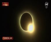 Watch live with us as a total solar eclipse moves across North America on April 8, 2024, traveling through Mexico, across the United States from Texas to Maine, and out across Canada’s Atlantic coast.&#60;br/&#62;&#60;br/&#62;A total solar eclipse occurs when the Moon passes between the Sun and the Earth, completely blocking the face of the Sun. The sky will darken as if it were dawn or dusk.&#60;br/&#62;&#60;br/&#62;From 1 to 4 p.m. EDT (1700 to 2000 UTC) on April 8, we’ll share conversations with experts and provide telescope views of the eclipse from several sites along the eclipse path. Throughout the broadcast, send us your questions in the chat using #askNASA for a chance to have them answered live.&#60;br/&#62;&#60;br/&#62;WARNING: Except during the brief total phase of a total solar eclipse, when the Moon completely blocks the Sun’s bright face, it is not safe to look directly at the Sun without specialized eye protection for solar viewing. Indirect viewing methods, such as pinhole projectors, can also be used to experience an eclipse. For more on how to safely view this eclipse: go.nasa.gov/Eclipse2024Safety&#60;br/&#62; &#60;br/&#62;Review our eclipse safety guidelines: go.nasa.gov/Eclipse2024Safety&#60;br/&#62;Learn more about the total solar eclipse: go.nasa.gov/Eclipse2024&#60;br/&#62;Track the eclipse path: https://go.nasa.gov/eclipseexplorer&#60;br/&#62;Credit: NASA&#60;br/&#62; &#60;br/&#62;#NASA #Eclipse #TotalSolarEclipse&#60;br/&#62;