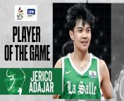 UAAP Player of the Game Highlights: Eco Adajar directs La Salle attack vs. UP from radio mexico en direct