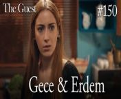 Gece &amp; Erdem #150&#60;br/&#62;&#60;br/&#62;Escaping from her past, Gece&#39;s new life begins after she tries to finish the old one. When she opens her eyes in the hospital, she turns this into an opportunity and makes the doctors believe that she has lost her memory.&#60;br/&#62;&#60;br/&#62;Erdem, a successful policeman, takes pity on this poor unidentified girl and offers her to stay at his house with his family until she remembers who she is. At night, although she does not want to go to the house of a man she does not know, she accepts this offer to escape from her past, which is coming after her, and suddenly finds herself in a house with 3 children.&#60;br/&#62;&#60;br/&#62;CAST: Hazal Kaya,Buğra Gülsoy, Ozan Dolunay, Selen Öztürk, Bülent Şakrak, Nezaket Erden, Berk Yaygın, Salih Demir Ural, Zeyno Asya Orçin, Emir Kaan Özkan&#60;br/&#62;&#60;br/&#62;CREDITS&#60;br/&#62;PRODUCTION: MEDYAPIM&#60;br/&#62;PRODUCER: FATIH AKSOY&#60;br/&#62;DIRECTOR: ARDA SARIGUN&#60;br/&#62;SCREENPLAY ADAPTATION: ÖZGE ARAS&#60;br/&#62;