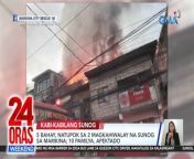 Dalawang magkahiwalay na sunog ang sumiklab sa Marikina.&#60;br/&#62;&#60;br/&#62;&#60;br/&#62;24 Oras Weekend is GMA Network’s flagship newscast, anchored by Ivan Mayrina and Pia Arcangel. It airs on GMA-7, Saturdays and Sundays at 5:30 PM (PHL Time). For more videos from 24 Oras Weekend, visit http://www.gmanews.tv/24orasweekend.&#60;br/&#62;&#60;br/&#62;#GMAIntegratedNews #KapusoStream&#60;br/&#62;&#60;br/&#62;Breaking news and stories from the Philippines and abroad:&#60;br/&#62;GMA Integrated News Portal: http://www.gmanews.tv&#60;br/&#62;Facebook: http://www.facebook.com/gmanews&#60;br/&#62;TikTok: https://www.tiktok.com/@gmanews&#60;br/&#62;Twitter: http://www.twitter.com/gmanews&#60;br/&#62;Instagram: http://www.instagram.com/gmanews&#60;br/&#62;&#60;br/&#62;GMA Network Kapuso programs on GMA Pinoy TV: https://gmapinoytv.com/subscribe