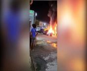 Millions of dollars went up in smoke on Thursday morning following a brazen firebombing attack on a car dealership in Central Trinidad.&#60;br/&#62;&#60;br/&#62;It was the second case of suspected arson in the Central area, although not connected, in the past twenty four hours.&#60;br/&#62;&#60;br/&#62;Mark Bassant has the story.