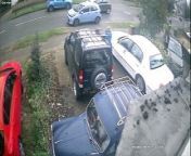 Kettering e-scooter crash caught on CCTV from caught in the act little girl