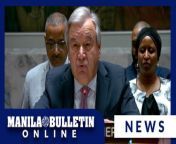 U.N. Secretary-General Antonio Guterres is calling for “maximum restraint” and de-escalation after Iran launched more than 300 drones and missiles at Israel late on Saturday.&#60;br/&#62;&#60;br/&#62;Guterres opened the emergency session of the Security Council Sunday, saying that “it&#39;s time to step back from the brink.”