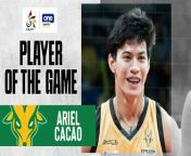 UAAP Player of the Game Highlights: Ariel Cacao conducts FEU win over UST from bd player