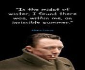 #quotes#quoteschannel #shorts #deepquotes #shortsvideo #reels #inspirationalquotes #motivationalquotes #successquotes &#60;br/&#62;&#60;br/&#62;Albert Camus was a French philosopher, author, dramatist, and journalist. He was the recipient of the 1957 Nobel Prize in Literature at the age of 44, the second-youngest recipient in history. His works include The Stranger, The Plague, The Myth of Sisyphus, The Fall, and The Rebel. &#60;br/&#62;&#60;br/&#62;Copyright info:&#60;br/&#62;* We must state that in NO way, shape or form am I intending to infringe rights of the copyright holder. Content used is strictly for research/reviewing purposes and to help educate. All under the Fair Use law.&#60;br/&#62;