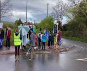 Teacher strike at Llangors Church in Wales Primary School from coxhoe primary school