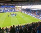 Peterborough United lap of honour following final League One game of the season from lesbian lap dance