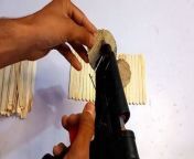 How to make phone holder and pan holder from ice cream stick's from bach pan ka liya