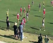 BFNL: Castlemaine's Michael Hartley goals on the run against South Bendigo from on the run extended mix