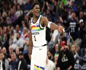 NBA Playoffs: Edwards Shines, Timberwolves Outplay Suns in GM1 from anthony kongwang i durbhabriew