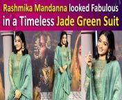 Rashmika Mandanna has a knack for exuding ethnic elegance in her fashion choices. Her jade green anarkali, especially, seems like a timeless addition to any newly-wed bride&#39;s collection. She consistently manages to showcase her fashion finesse, as seen in her recent appearance at the ‘Heeramandi’ screening. It&#39;s no wonder her style choices enchant so many!&#60;br/&#62;&#60;br/&#62;#rashmikamandanna #heeramandi #heeramandiscreening #rashmika #fashion #south #viral #trending #bollywood
