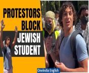 Watch as a Jewish student at UCLA shares a powerful speech after being denied entry by pro-Palestinian activists. In the face of adversity, he stands tall and calls out those who &#39;cower behind their masks&#39;. Stay informed with the latest updates on campus tensions and student activism.&#60;br/&#62; &#60;br/&#62;#ProPalestineProtestors #JewishStudent #UCLA #UniversityofCalifornia #UCLAStudent #AntiIsraelProtest #CampusProtests #ProPalestineActivists #OneindiaNews&#60;br/&#62;~PR.274~ED.155~GR.125~HT.96~