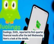 Duolingo reports quarterly earnings of 57 cents per share which beat the analyst consensus estimate of 27 cents by 111.11%. Quarterly sales come in at &#36;167.6 million which beat the analyst consensus estimate of &#36;165.677 million.
