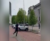Convicted drug dealer sprints away from journalists outside court