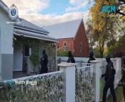 Police have charged two men for alleged drug supply after a North Wagga home was raided under Strike Force Gride on May 8. Footage supplied by NSW Police.