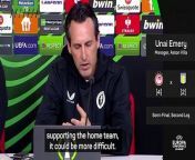 Aston Villa&#39;s Unai Emery hopes the players can &#39;build a new experience&#39; in the semi-final clash at Olympiacos