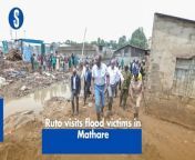 President William Ruto on Monday visited flood victims in Kiamaiko, Nairobi County. https://rb.gy/haliht