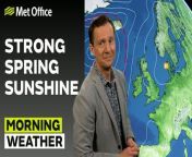 The start of today will see a warm and settled theme, with some outbreaks of patchy cloud over central parts of England and Scotland, with few showers in this last one, some of them locally heavy. Otherwise sunny and warm. Temperatures higher compare to yesterday. – This is the Met Office UK Weather forecast for the morning of 11/05/24. Bringing you today’s weather forecast is Alex Deakin.&#60;br/&#62;