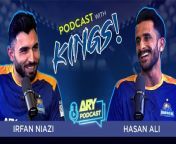 PODCAST with KINGS &#124; IRFAN NIAZI &#124; HASAN ALI &#124; 8 March 2024 &#124; ARY PODCAST&#60;br/&#62;&#60;br/&#62;Emerging batter Irfan Niazi and the Mighty ‘Generator’ Hasan Ali sit for a podcast and share their experiences of sharing the dressing room with each other for the first time!&#60;br/&#62;&#60;br/&#62;#ARYPodcast #hasanali#Irfanniazi#karachikings