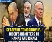 US President Joe Biden has directly offered a ceasefire to Hamas, stressing that the decision now lies with the group. Biden indicates that the ceasefire could be implemented as early as tomorrow if Hamas releases its hostages. Additionally, Biden extends an offer to Israel, providing valuable intelligence on Hamas leaders&#39; whereabouts if Israel refrains from a major operation in Rafah. The US also pledges assistance to Israel in erecting large shelters for Palestinians evacuated from Rafah. However, Biden issues a warning to Israel, stating that the supply of artillery shells and weapons could be halted if it proceeds with an attack on Rafah. Despite multiple rounds of indirect negotiations, Hamas and Israel have yet to reach a ceasefire agreement. &#60;br/&#62; &#60;br/&#62;#BidenCeasefire #CeasefireOffer #US #Netanyahu #RafahOffensive #biden #israel #hamas #rafah #hostage #palestine #MiddleEast #usa #IsraelHamasWar #houthis #hezbollah #iran &#60;br/&#62;~PR.152~PR.282~