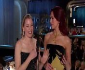 Dua Lipa &amp; Elizabeth Banks present Best Performance by a Female Actor in a Television Series – Drama category at the 81st Annual Golden Globe Awards.&#60;br/&#62;