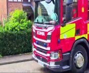 Crews tackle van fire in Peterborough street from van ar