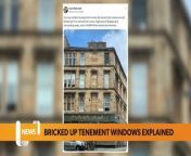 The reason behind bricked up window frames on Glasgow’s tenement buildings, and despite popular belief it’s not down to window tax.