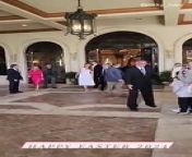 Barron Trump Stands Tall Beside Angelic Melania in White at Mar-a-Lago Easter Brunch&#60;br/&#62;