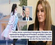 Caitlyn Jenner, a prominent transgender Olympian, has expressed her disapproval of President Joe Biden’s decision to declare March 31 as Transgender Day of Visibility, which was also the day Easter falls on.